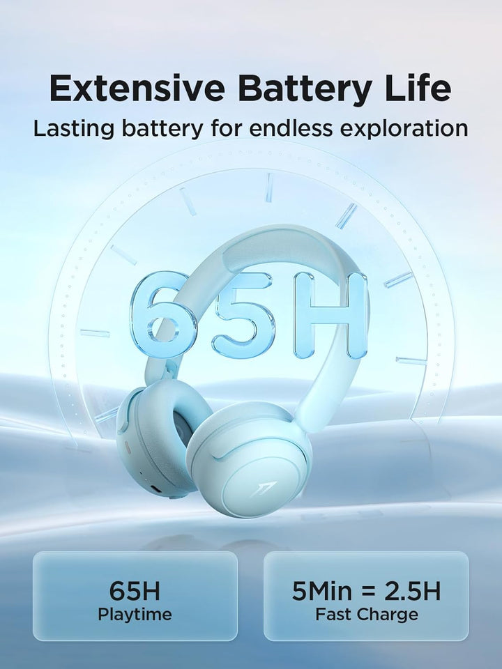 1MORE HQ20 Bluetooth Kopfhörer Kinder, Leicht-Kopfhörer Kabellos mit 75/85/90dB Lautstärkegrenze, 65