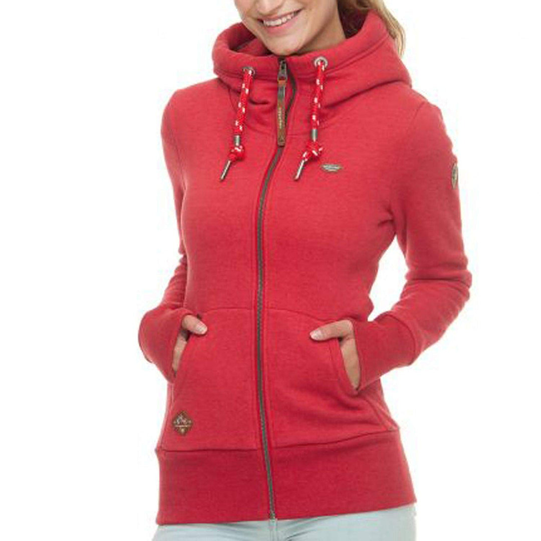 Ragwear Damen Sweatshirtjacke Neska Zip rot - S