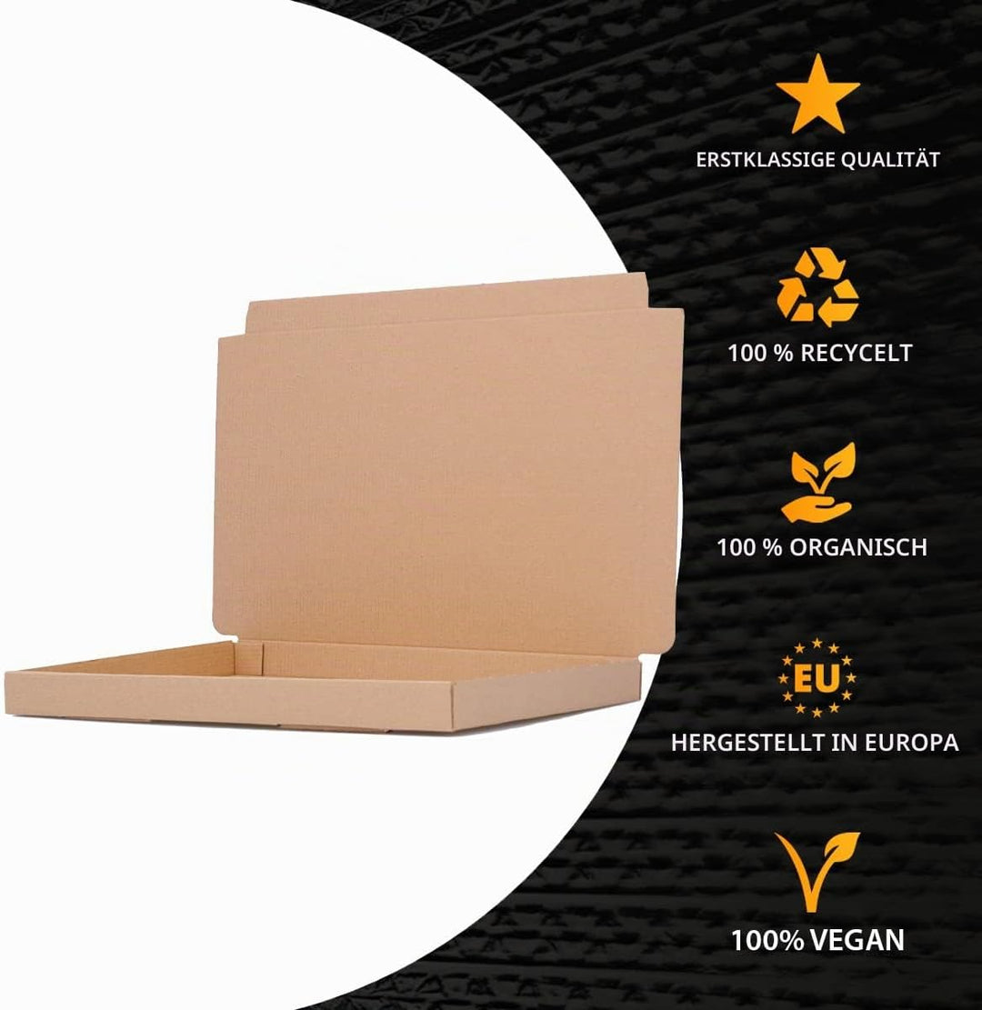Faltschachteln 342 x 241 x 26 mm Braun (Aussenmass 350 x 250 x 30 mm) WP XS Versandkarton DHL Karton