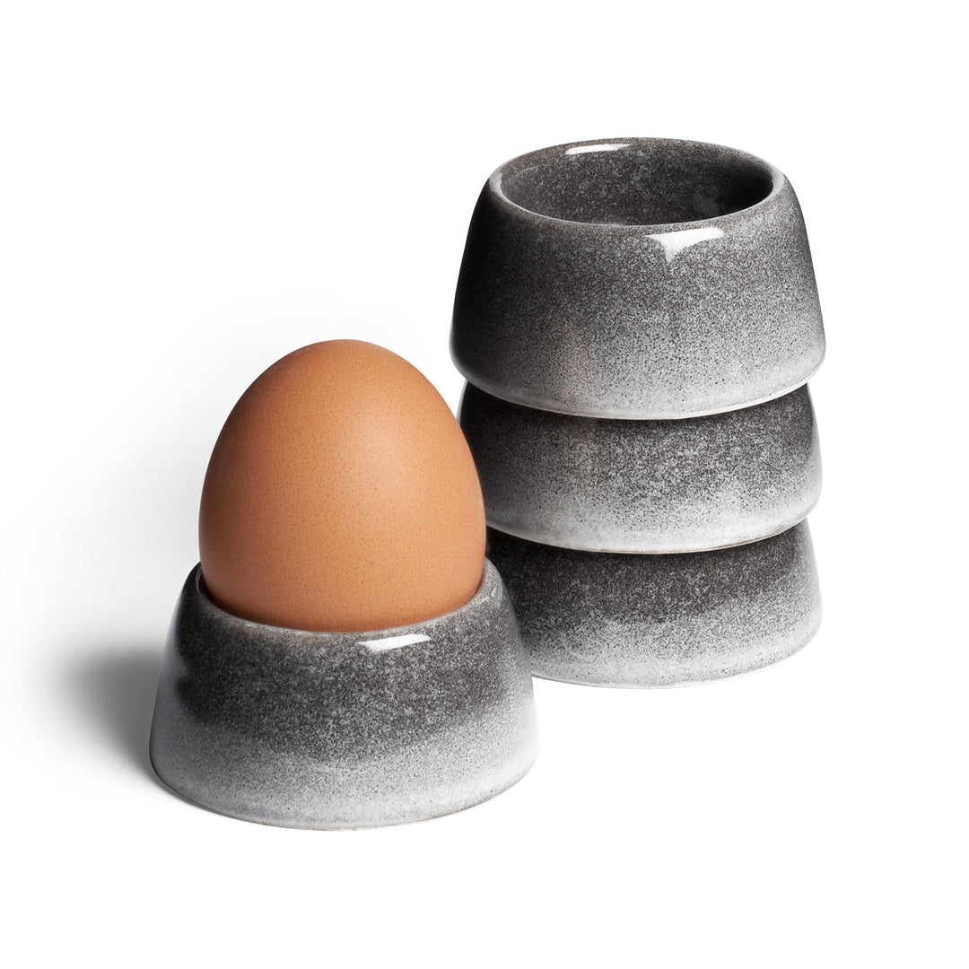 SPRINGLANE Eierbecher Misty Cliff 4er-Set - Steingut - Spülmaschinengeeignet 7.5 x 6.5 x 6.5 cm, 7.5
