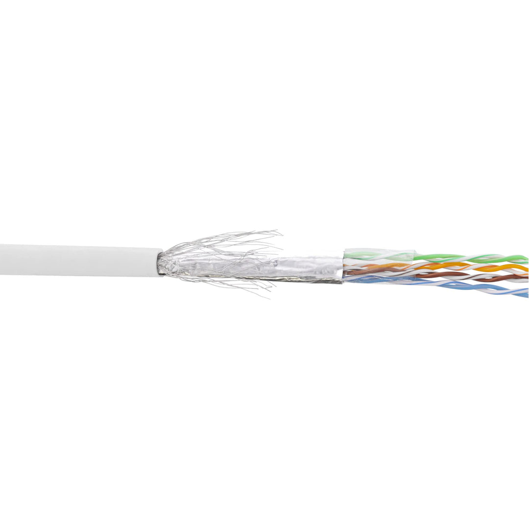 InLine 72099W Patchkabel Cat.5e, weiss, SF/UTP, AWG26, PVC, 100m
