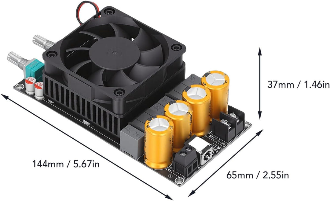 SEAFRONT Verstärkerplatine, Verstärkerplatine, Aktiver Subwoofer, 600 W Tiefpassfilter, Einkanal-Sub