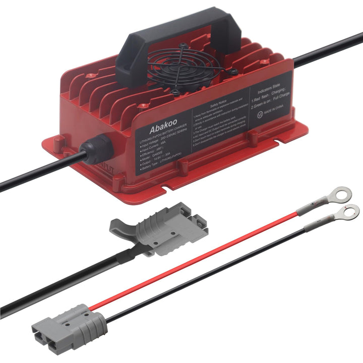 14,6V 30A LiFePO4 Ladegerät Batterieladegerät 12V (12,8V) Lithium Eisenphosphat Akku Ladegerät, für