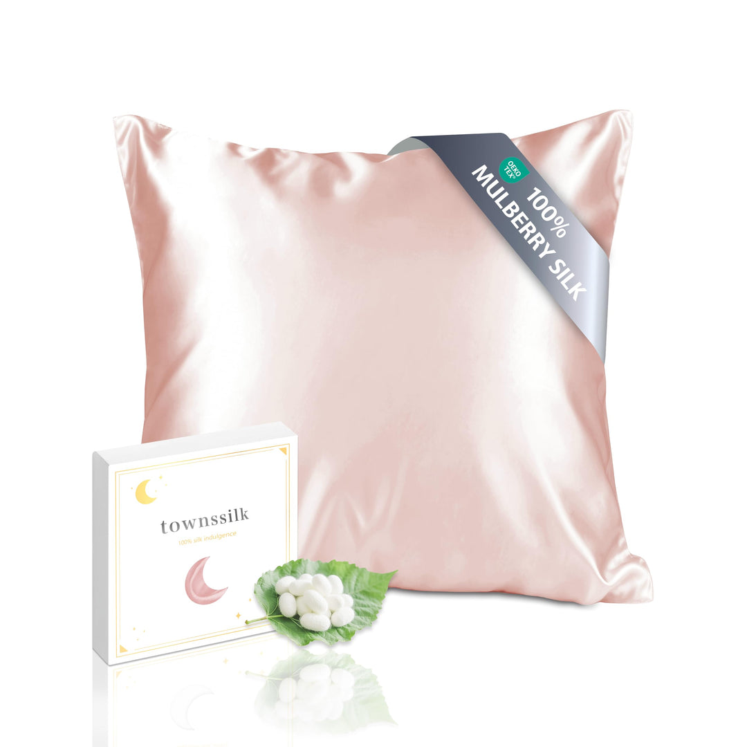 townssilk Beidseitig 100% 19mm Pure Maulbeerseide Kissenbezug für Haar und Haut Gesundheit, 1 Stück