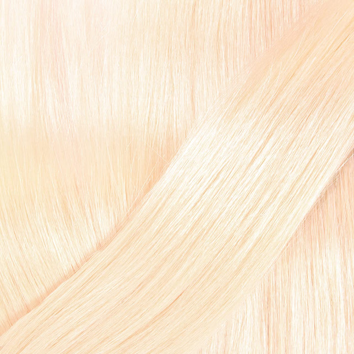 hair2heart Premium Extensions Echthaar Bondings Gewellt - 50 Strähnen 1g 60cm 10/0 hell-lichtblond #