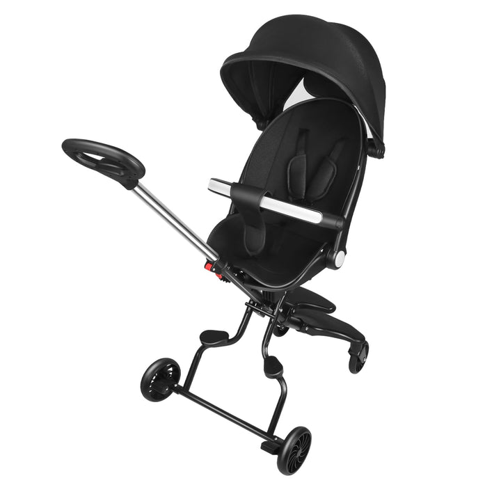 Kinderwagen für Babys, Kinderwagen mit Sonnenschirm, Fussstütze, neigbare Rückenlehne, 0 – 2 Jahre,