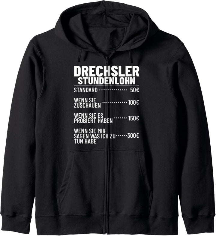 Drechselarbeiten Holzarbeiter Drechselzubehör Drechsler Kapuzenjacke