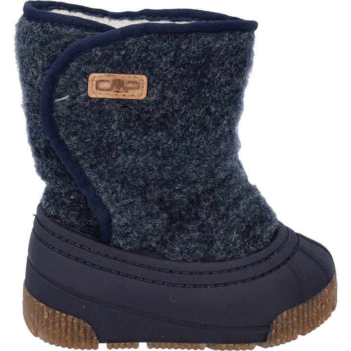 CMP Unisex Kinder Eco Baby Latu Snowboot Shoes Walking Shoe 26/27 EU Blau B Blue Mel, 26/27 EU Blau