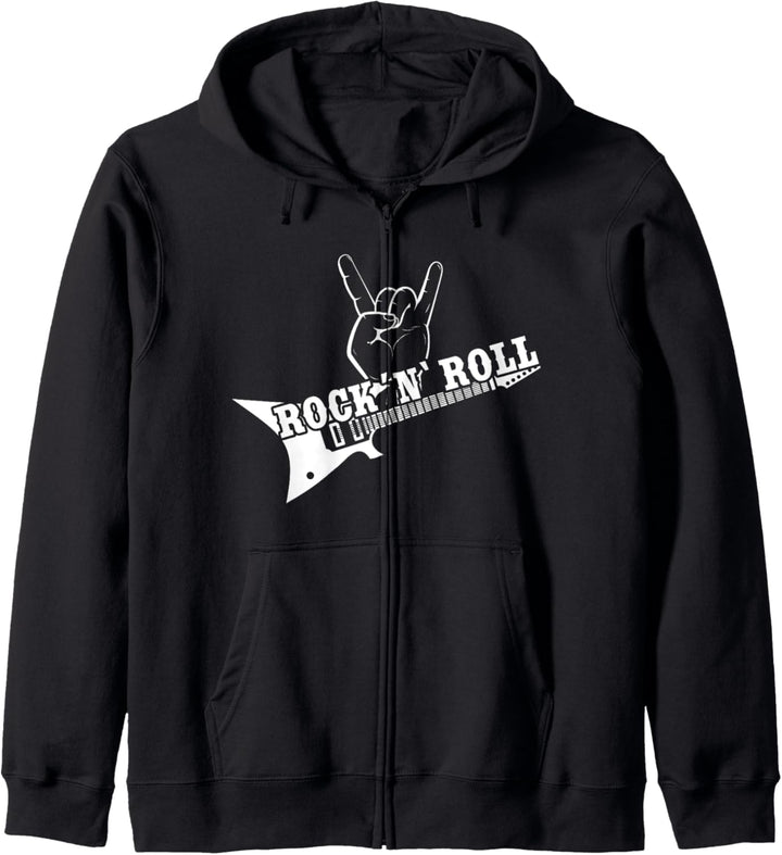 Vintage Retro Rock n Roll Herren Damen Kinder Kapuzenjacke