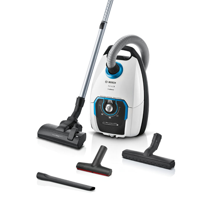 Bosch Staubsauger mit Beutel ProSilence Serie 8 BGB75XSIL, Bodenstaubsauger, ideal für Allergiker, H