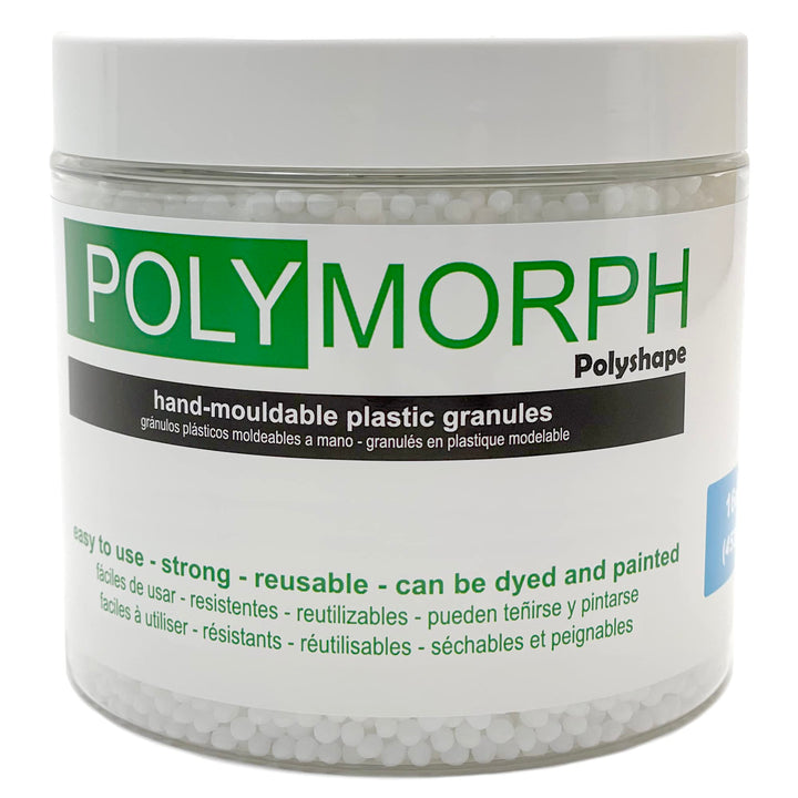 Polyshape Polymorph - formbare Plastikgranulate für Selbermachen, Zahnprothesen, Spezialeffekte - 50