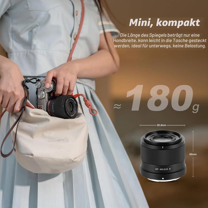 VILTROX 40mm F2.5 Full-Frame STM Autofokus Objektive für Nikon Z Mount Kamera Objektive Camera Lense