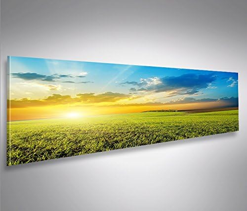 islandburner Bild Bilder auf Leinwand Sonnenfeld Landschaft Panorama XXL Poster Leinwandbild Wandbil