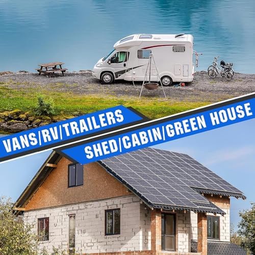 Solarpanel-Set, 300 W, DC 12 V, 24 V, 50 A, IP67, Wasserdicht, Hocheffizientes Solarpanel und Solarl