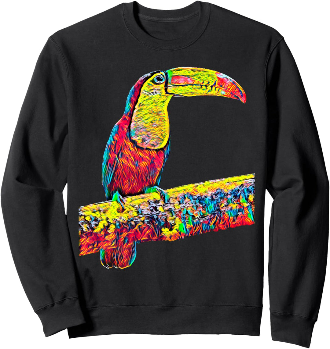 Bunter Tukan-Vogel Sweatshirt