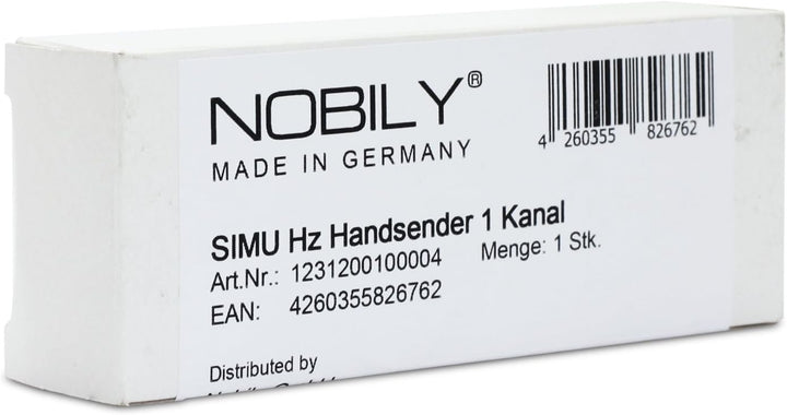 SIMU Funk Hz Handsender 1 Kanal passend auch für Funk RTS Motoren, Einsetzbar für Simu Hz- und Somfy