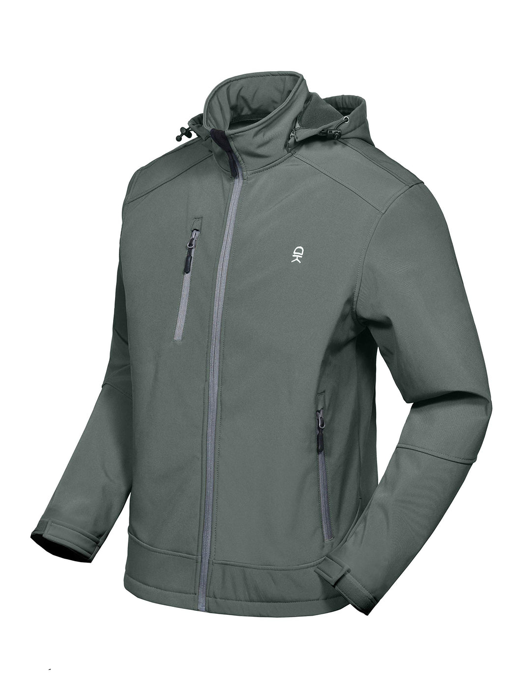 Little Donkey Andy Softshelljacke für Herren mit abnehmbarer Kapuze, Fleecefutter und Wasserabweisen