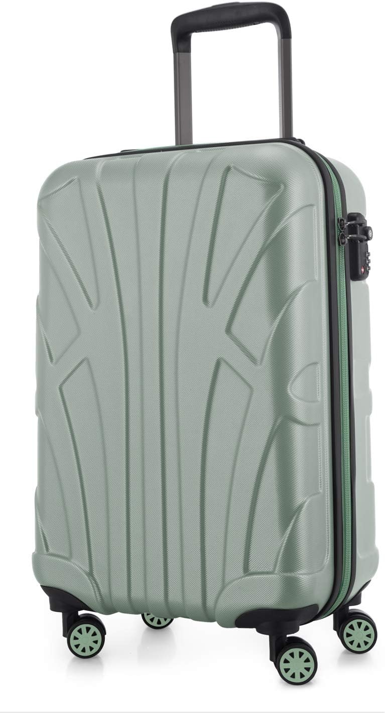 suitline Handgepäck Hartschalen-Koffer Koffer Trolley Rollkoffer Reisekoffer, TSA, 55 cm, ca. 34 Lit