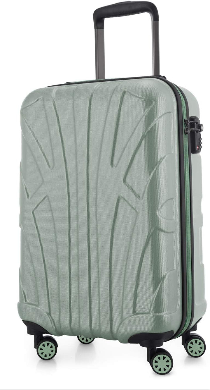 suitline Handgepäck Hartschalen-Koffer Koffer Trolley Rollkoffer Reisekoffer, TSA, 55 cm, ca. 34 Lit