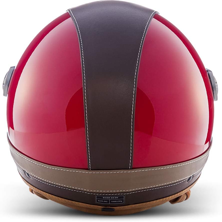 Soxon® SP-325 Urban „Red“ · Jet-Helm · Motorrad-Helm Roller-Helm Scooter-Helm Moped Mofa-Helm Choppe