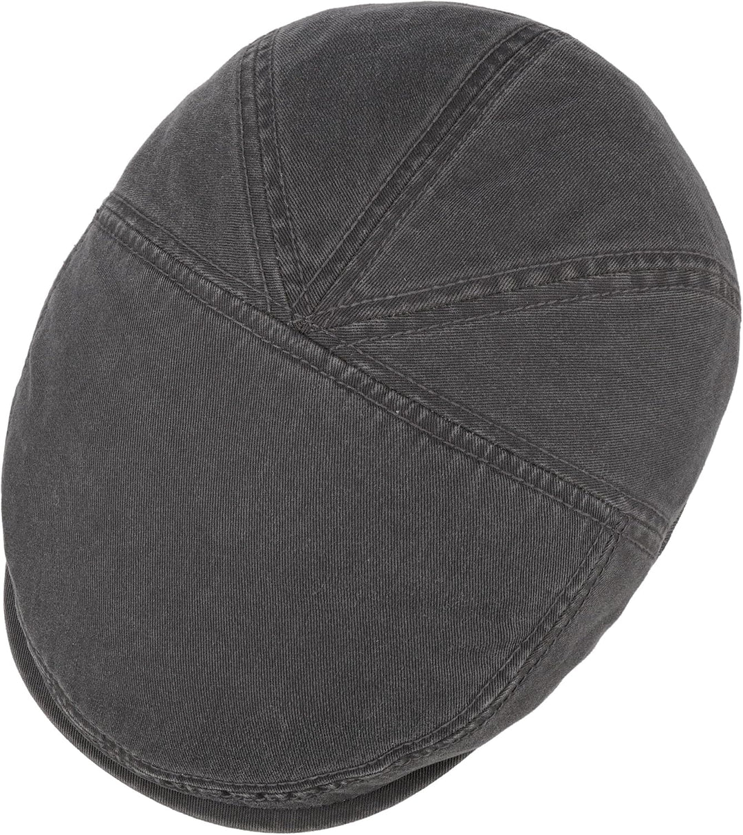Stetson Paradise Cotton Flatcap Schirmmütze UV-Schutz 40 Herren Sommer Winter S dunkelgrau, S dunkel
