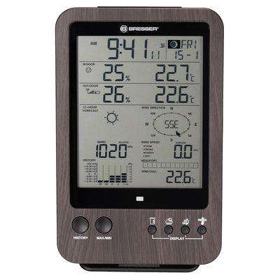 Bresser Wetterstation Funk mit Aussensensor Wetter Center 5-in-1,