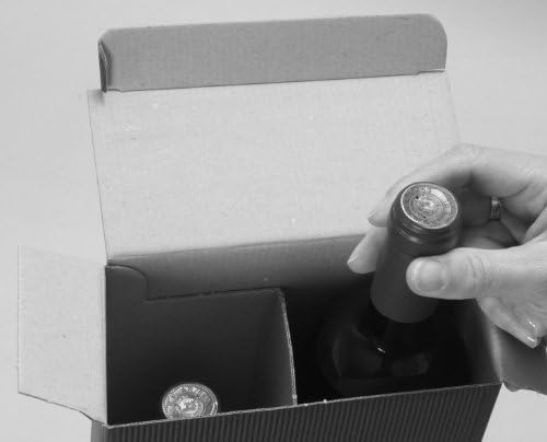 10 Stück Weihnachtskugel für Zwei Flaschen Wein- Weinkarton, Weinverpackung, Flaschenkarton - (2 Fla