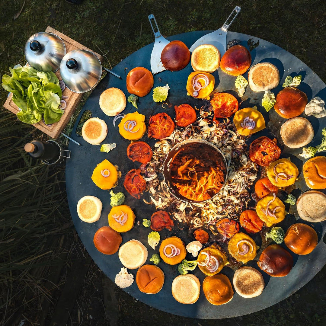 Feuerplatte | Grillring | Grillplatte | Plancha - Universalgrösse für Stahlfässer, Öltonnen Stahlton
