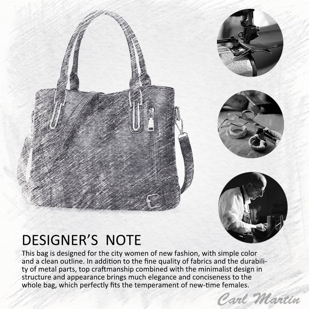 NICOLE & DORIS Frauen Handtaschen Top Griff taschen PU Leder Umhängetasche Grosse Kapazität Crossbod