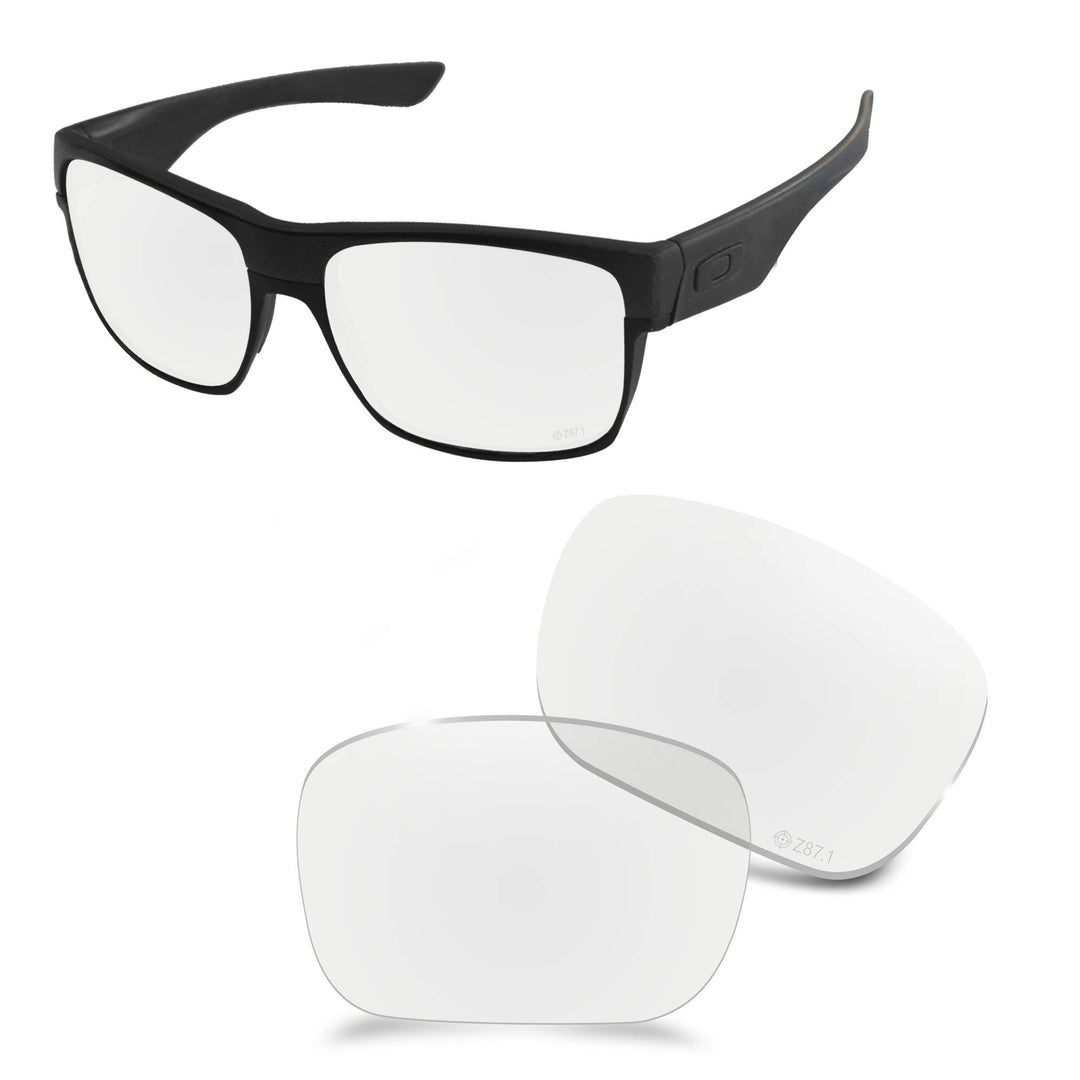 AOZAN ANSI Z87.1 Ersatzgläser kompatibel mit Oakley TwoFace OO9189 Sonnenbrille Hochauflösende Trans
