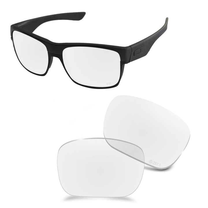AOZAN ANSI Z87.1 Ersatzgläser kompatibel mit Oakley TwoFace OO9189 Sonnenbrille Hochauflösende Trans