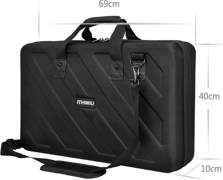 OUUTMEE Hart Reise Tragen Tasche für Pioneer RX, SX, SX2, SX3, Denon MC7000, DDJ FLX6, Schwarz 69 *