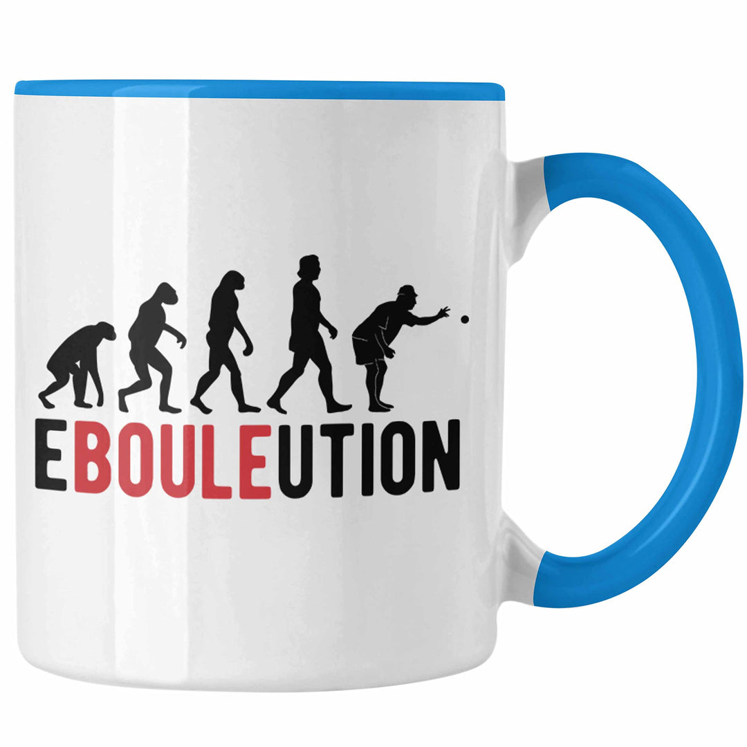 Trendation - Boule Tasse Geschenk Ebouleution Pétanque Boule-Spieler Geschenkidee Spruch (Blau), Bla