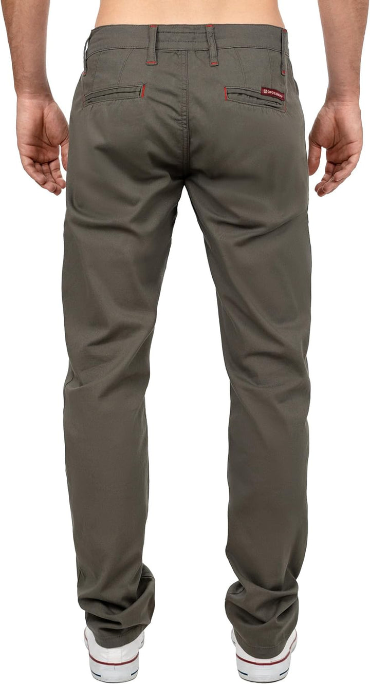 Cipo & Baxx Herren Stoffhose – Slim Fit & Regular Fit | Stretch Baumwoll-Mix | Atmungsaktiv & Bequem