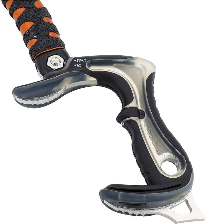 Camp X-Dream Alpine Orange - Vielseitiger robuster Eispickel, Grösse One Size - Farbe Orange - Black