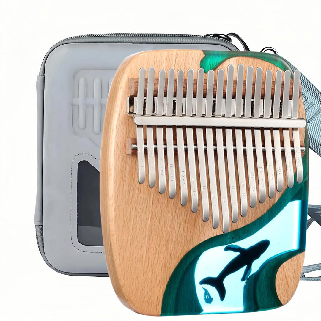 Kalimba 17/21 Schlüssel, Holz Fingerklaviere，Professionelle Daumenklavier Carlimba, Mbira Instrument