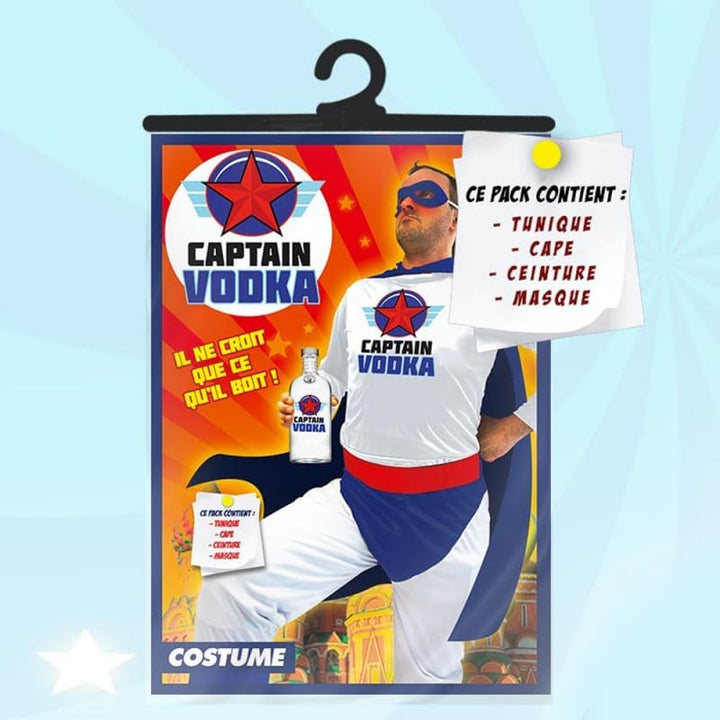 Generique - Super Captain Vodka Kostüm für Erwachsene bunt