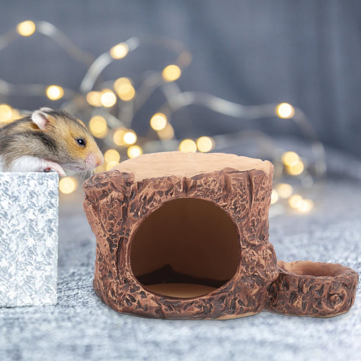 TOYANDONA Keramik Hamsterhaus mit Kühlendem Versteck für Kleine Haustiere und Erholsamen Schlaf