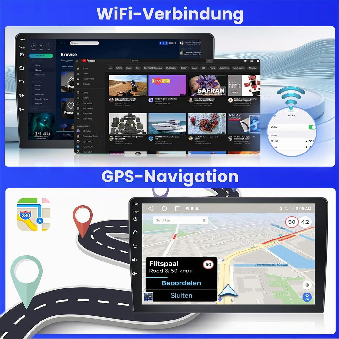 Radio für Nissan NV200 2014-2018 Android 15 2+64G mit Wireless CarPlay Android Auto, 9 Zoll Bildschi