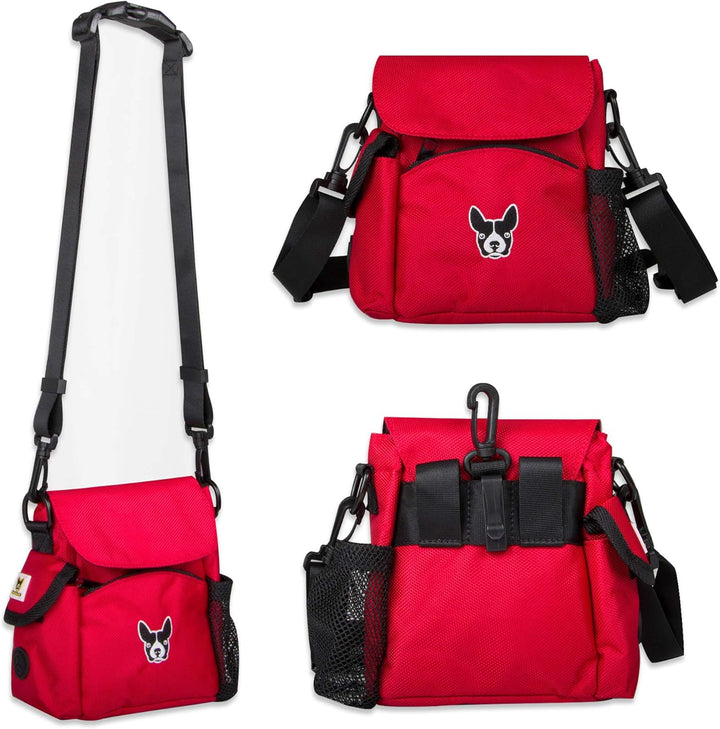 Hundefreund Futtertasche | Kleine Damen Handtasche für Leckerlis und Hundespielzeug | Leckerlitasche