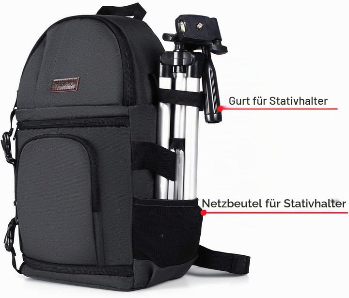 MOSISO Kameratasche Brust, DSLR/SLR/Spiegellose Kamera Rucksack Tasche Stossfester Fotografie Rucksa