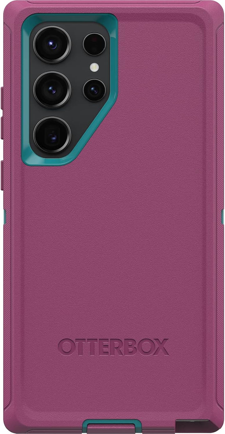 OtterBox Schutzhülle für Galaxy S23 Ultra Defender Serie – Canyon Sun (Pink), robust und langlebig,