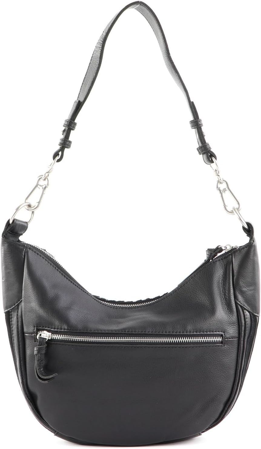 FREDsBRUDER Ravi Schultertasche Leder 36 cm, Schwarz, Einheitsgrösse