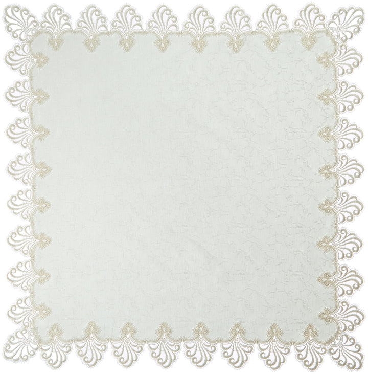 Plauener Spitze by Modespitze 3086E_11_8080 Tischdecke Nizza E, Grösse 80 x 80 cm, rechteckig 80 cm