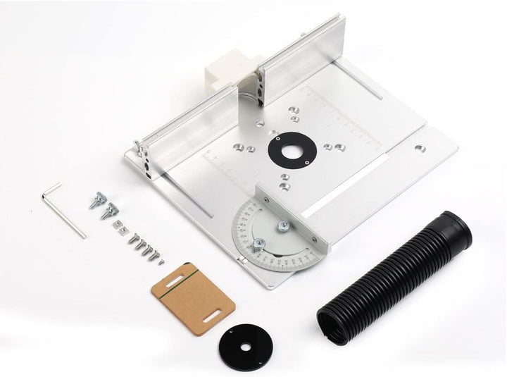 Lfhelper Frästisch Einlegeplatte Oberfräsentisch, Aluminium Fräse Tisch Werkbank, Holzfräsen& Hinter