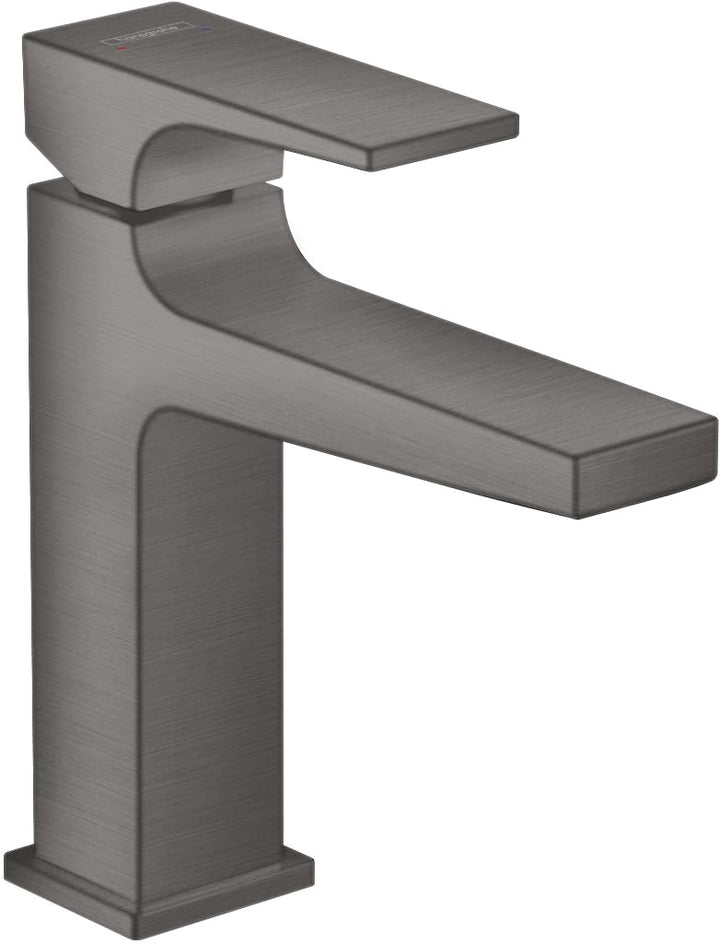 hansgrohe Wasserhahn Metropol, wassersparende Armatur mit Komfort-Höhe 110mm mit Push-Open Ablaufgar