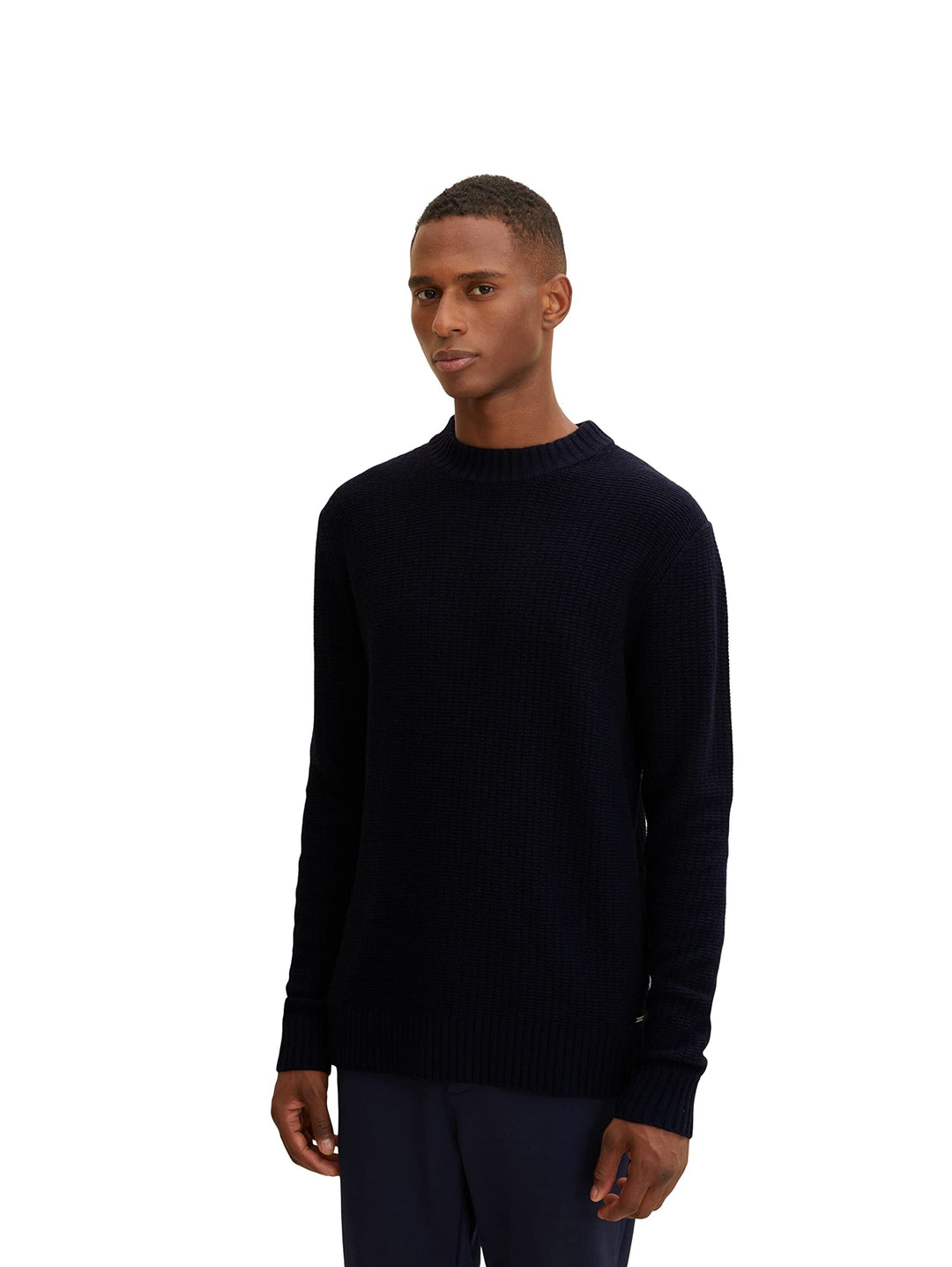 TOM TAILOR Herren Strickpullover mit Wolle XXL 10668 - Sky Captain Blue, XXL 10668 - Sky Captain Blu