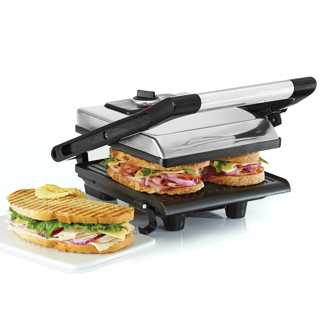 bella Panini-Presse, Sandwichmaker und elektrischer Indoor-Grill mit doppelten antihaftbeschichteten