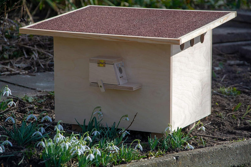 Luxus-Insektenhotels 28275e Grosser Hummelnistkasten - Hummelhaus aus Holz - Hummelkasten inkl Nistm