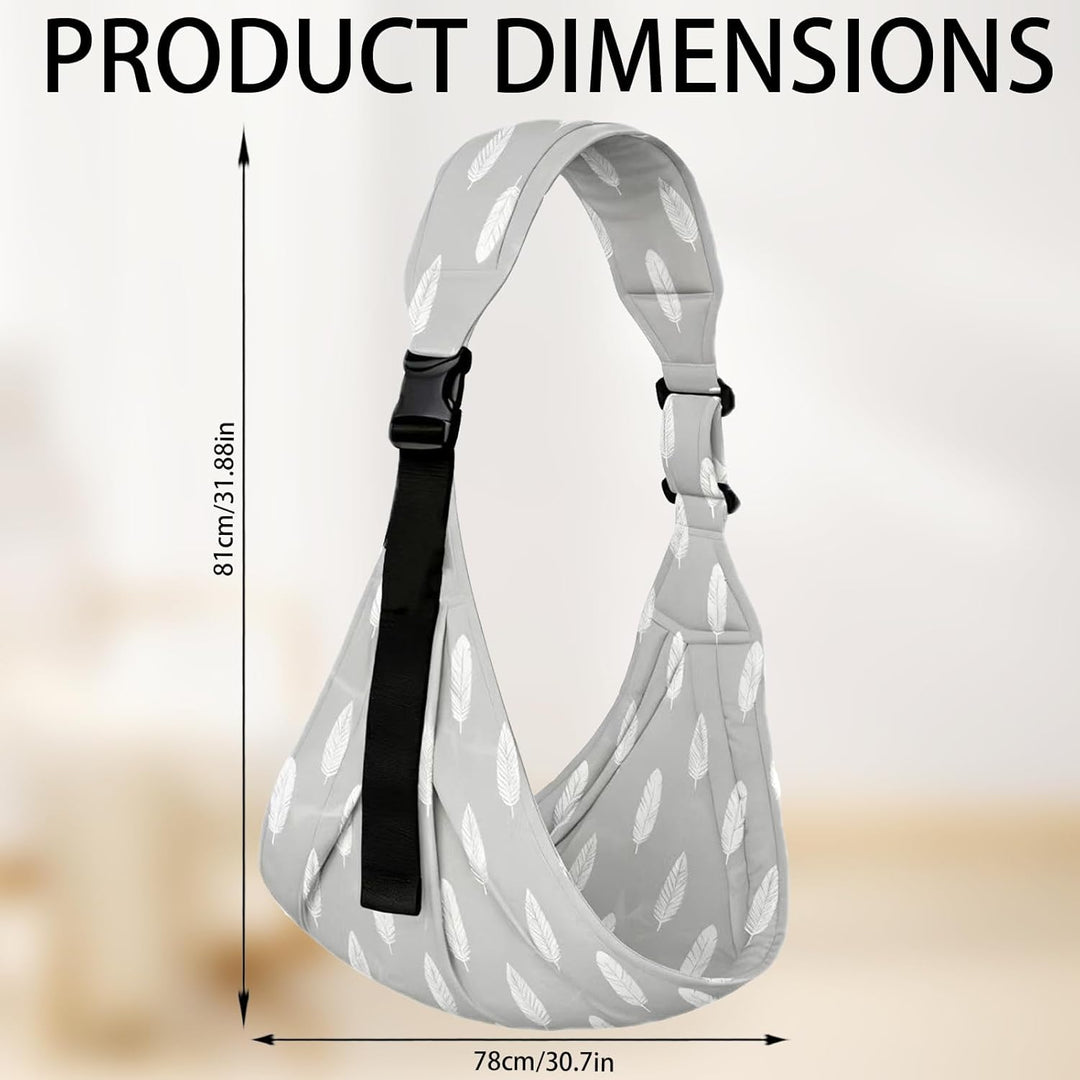 LUKIUP Tragetuch Neugeboren, Verstellbare Hüfttrage, Babytrage Seitlich, Ergonomische Tragetuch Neug